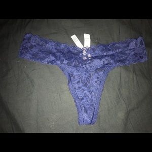 Blue lacy Victoria’s Secret panty